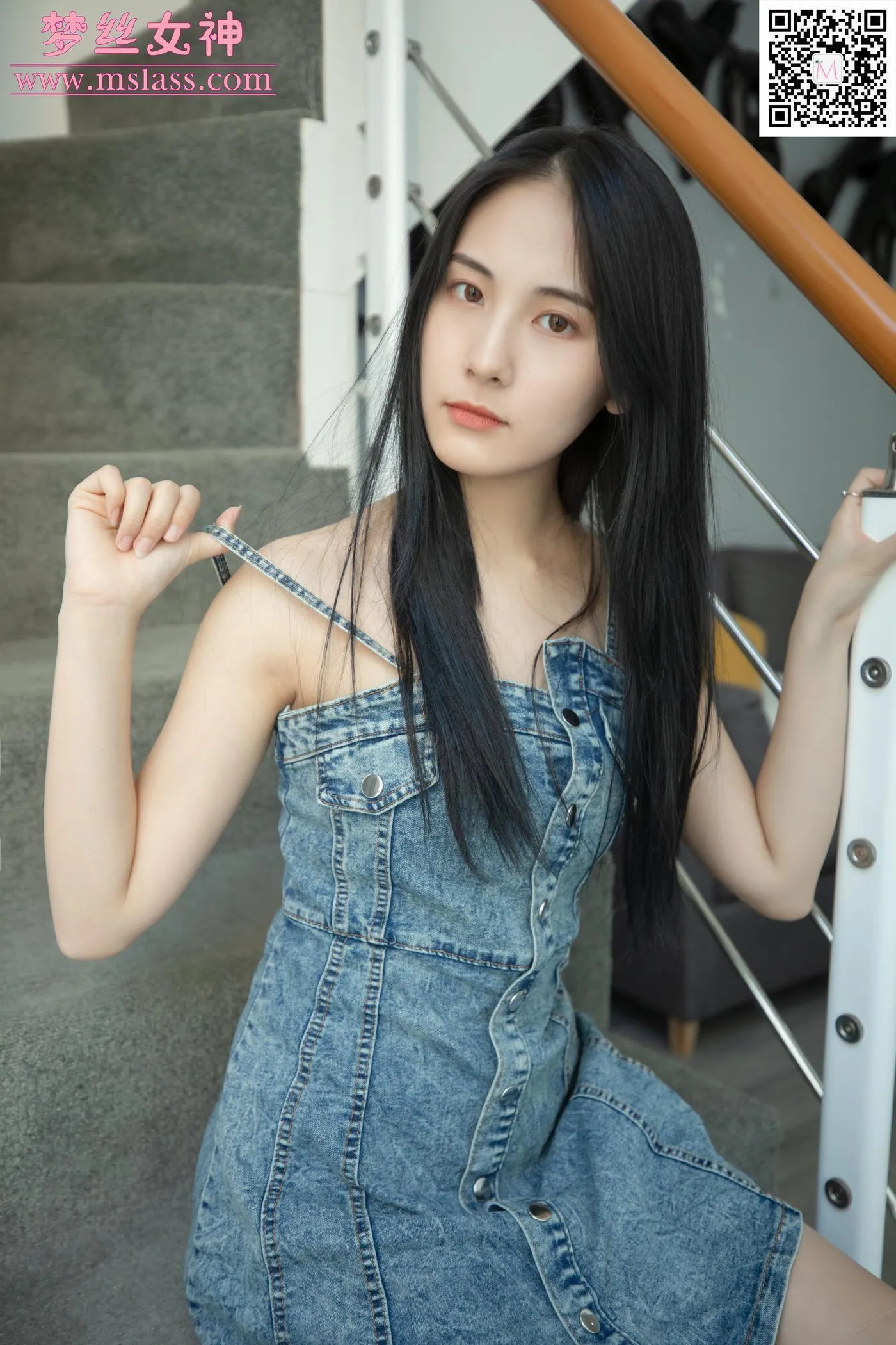 [MSLASS梦丝女神] 2020.06.27 NO.116 小允儿 牛仔连衣裙 [62P]插图8